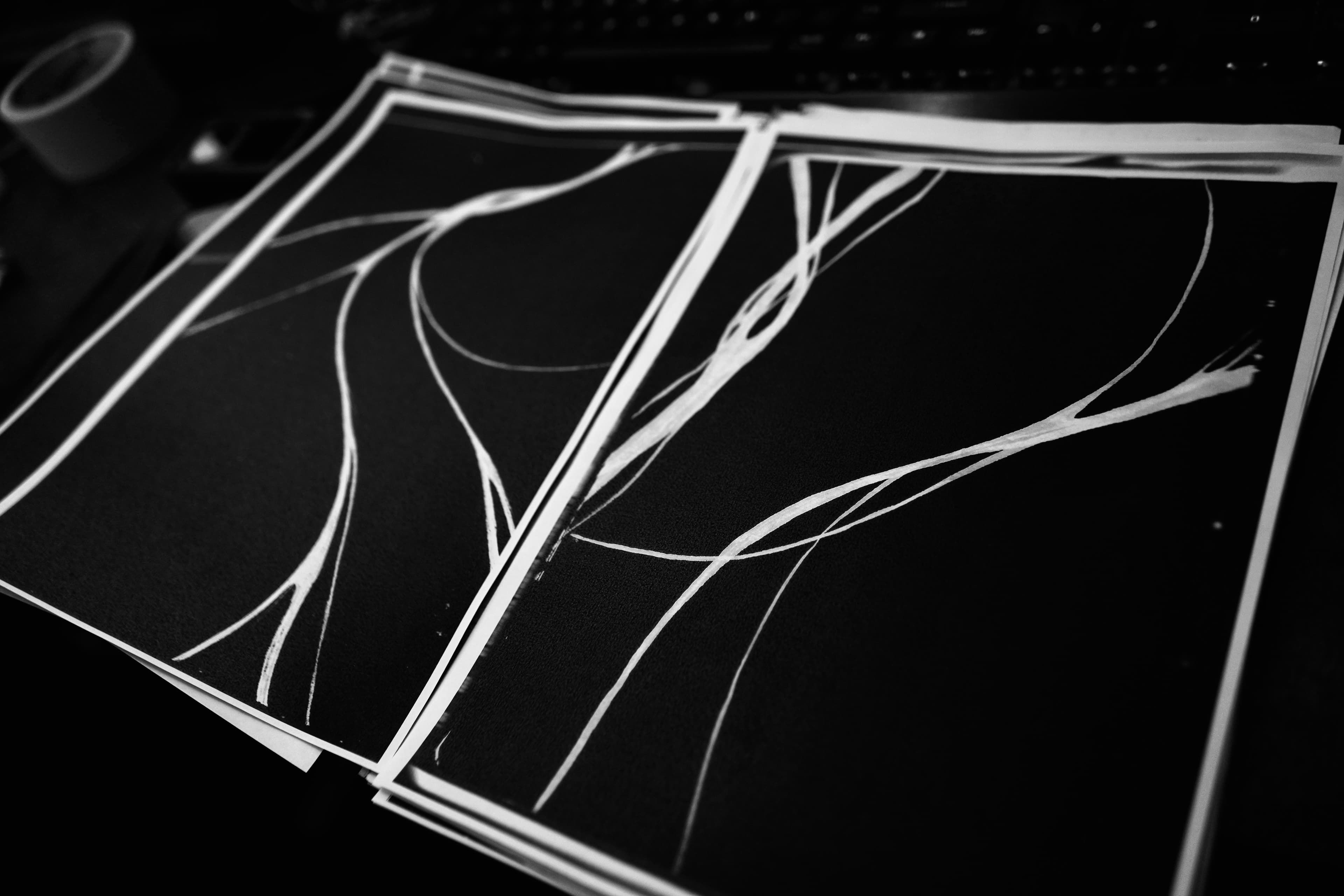 Hero Abstract Organic Blackwork (placeholder)